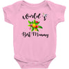 world's best mommy with flowers Baby Bodysuit