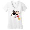 zombie mickey Women's V-Neck T-Shirt