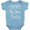 i scare my own family Baby Onesie