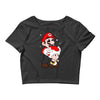 mario licking toad Crop Top
