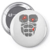 gunshot gorilla chest tee Pin-back button