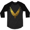 the fly bird   maverick jake paul   gold 3/4 Sleeve Shirt