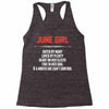 June Girl Hated By Many Racerback Tank