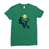 Night Think Ladies Fitted T-Shirt