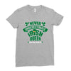 never underesmate irish queen Ladies Fitted T-Shirt