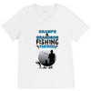 Gramps &amp; Grandson Fishing Partners For Life V-Neck Tee