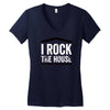 i rock the house Women's V-Neck T-Shirt