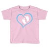 Baby Boy with Heart Any Name Customized Toddler T-shirt