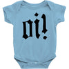oi punk rock top long sleeve Baby Onesie
