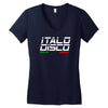 retro italo disco Women's V-Neck T-Shirt