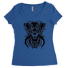 demon wolf Women's Triblend Scoop T-shirt