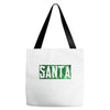 santa green glitter Tote Bags