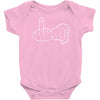 funny rude fingers ideal birthday gift or present Baby Bodysuit