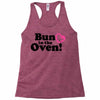 Bun in the Oven with Heart Baby Girl Racerback Tank