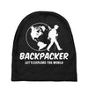 Backpacker Let's Explore The World Baby Beanies