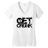 get crunk Women's V-Neck T-Shirt