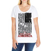 god bless america Ladies Curvy T-Shirt
