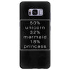 50 % unicorn (White) Samsung Galaxy S8 Plus