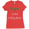 not a dirty word Ladies Fitted T-Shirt