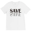 save black V-Neck Tee