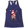 rock star santa claus father christmas Racerback Tank