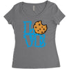 Love Cookie Monster Women's Triblend Scoop T-shirt