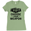 Chess Choose Your Weapon, Ladies Fitted T-Shirt