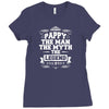 Pappy The Man The Myth The Legend Ladies Fitted T-Shirt