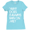 why does it always rain on me Ladies Fitted T-Shirt