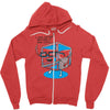 hipster ice cube Zipper Hoodie