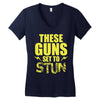 These Guns Set To Stun Women's V-Neck T-Shirt