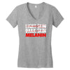 team melanin1 Women's V-Neck T-Shirt