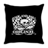 rock and roll Throw Pillow