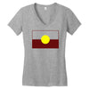 australian aboriginal Women's V-Neck T-Shirt