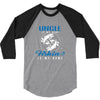 Uncle is my Name Fishing Is My Game 3/4 Sleeve Shirt