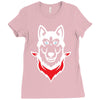 Siberian Husky Ladies Fitted T-Shirt