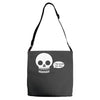 i live inside your face skull Adjustable Strap Totes