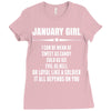 Super January Girl Ladies Fitted T-Shirt