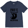 drop like a sloth V-Neck Tee