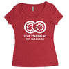 cleavage Women's Triblend Scoop T-shirt