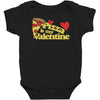 pizza is my valentine 2 Baby Bodysuit