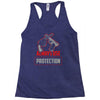 always use protection Racerback Tank