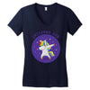 Unicorns Dab Women's V-Neck T-Shirt