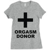 orgasm donor (2) Ladies Fitted T-Shirt