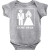 wedding funny game over Baby Onesie
