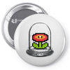 rare flower Pin-back button