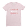 Feminism Means Equality Ladies Fitted T-Shirt