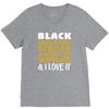 melanin african american woman V-Neck Tee