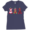 Three Cute But Angry Unicorn Ladies Fitted T-Shirt