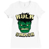 hulk smash Ladies Fitted T-Shirt